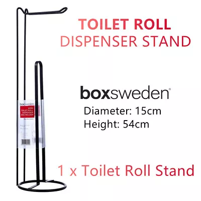 $19.95 • Buy 1x Toilet Rolls Holder Dispenser Bathroom Tissue Paper Towel Storage Hook Stand