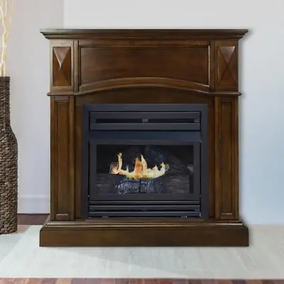 Pleasant Hearth Gas Fireplace 38.7 H X 35.7 W 20000 BTU Natural Gas Brown • $1073.76