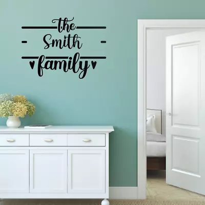 Family Name Vinyl Decal Wall Sticker • £9.95