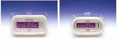 £7.49 • Buy NEW 1lb 2 Lb  NON STICK LOAF TIN GREASE PROOF LINERS PAPER CAKE CASES PK OF 40 .