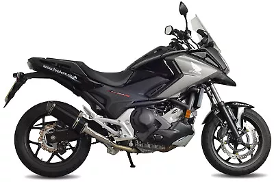 NC750X Exhaust SP Diabolus Ceramic Satin Black Round XLS Carbon Outlet 2016-2020 • $435.72