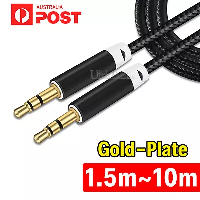 3.5mm AUX Cable Stereo Audio Extension Male To Male Auxiliary 1.5M 3M 5M 10M • $6.45