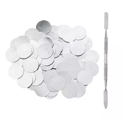 100Pcs 25mm Metal Stickers Designed For Non Makeup Pans Suit • $12.67