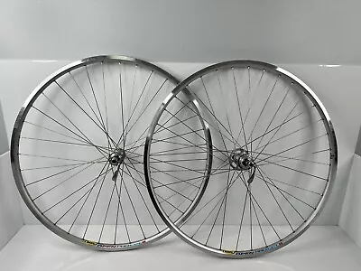 Vintage Campagnolo Record Mavic Open Pro 700C Wheel Set 36s Clincher Silver • $349.99