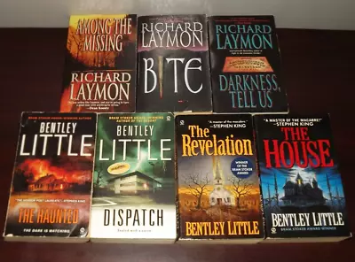 Lot Of 7 Richard Laymon And Bentley Little Horror Books PB • $30