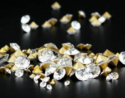Point Back Round Crystals Gems Stones Foiled Glass Chatons Diamante Rhinestone • £2.99