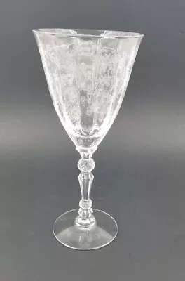 Fostoria Stemware CHINTZ  7 5/8  Water Glass Goblet Elegant Glassware  • $19.95