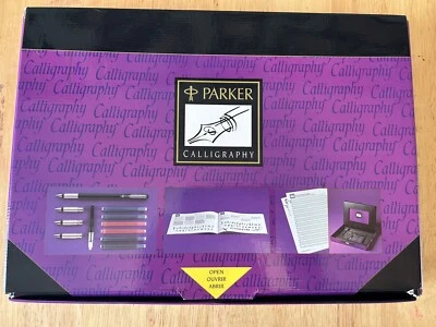 £29.99 • Buy Vintage Parker Calligraphy New In Box Instructions Writing Pad Pens & Ink