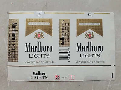 Opened Empty Cigarette Soft Pack--84 Mm-USA-Marlboro-Gold • $1.50