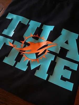 Tua TIME Tagovailoa MIAMI DOLPHINS Black Short Sleeve T-Shirt - Sizes SM-3XL • $26.98