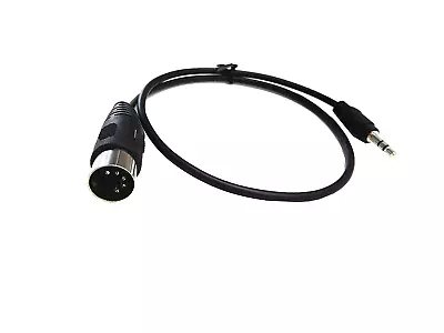 5-Pin Din-Male Cable 5 Pin Din Midi Plug To 3.5Mm1/8In Trs Stereo Male Jack • $12.94