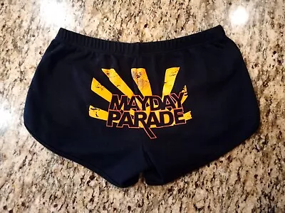 Vintage EMO SCREAMO Mayday Parade CONCERT Tour SIGNED! GIRLS (M) BOARD SHORTS • $100