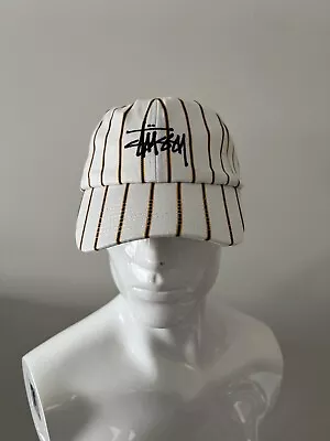 Stussy  Cap Pinstripes Graffiti Low Pro Cap Mint New With Tags • $40