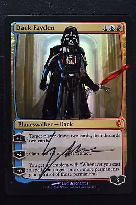 Magic The Gathering MTG DACK FAYDEN FOIL ARTIST ALTERED Star Wars Darth Vader • $188.72