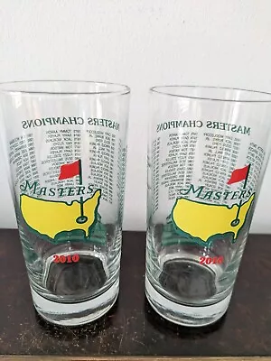 2 Masters Golf Hi Ball Glasses 2010 • $49.73