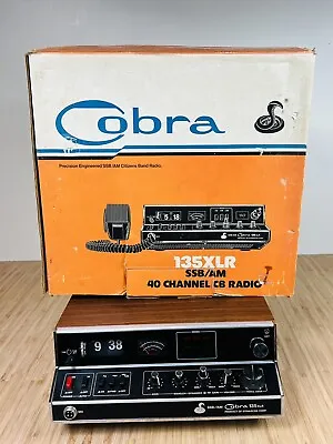Vintage Cobra 135  SSB/AM CB Radio Base Station Clock W/ Cord Untested As-Is • $249.99