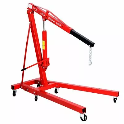 2 TON Engine Motor Hoist Cherry Picker Shop Crane Lift Red • $349.99