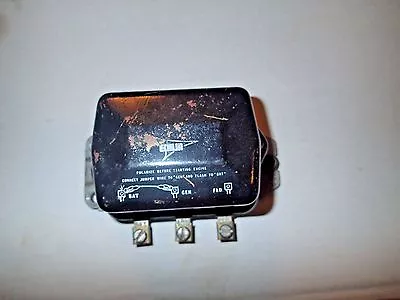 Echlin 6 Volt/42-46 Amp Neg. Grd. 3-Term Voltage Regulator • $44.95