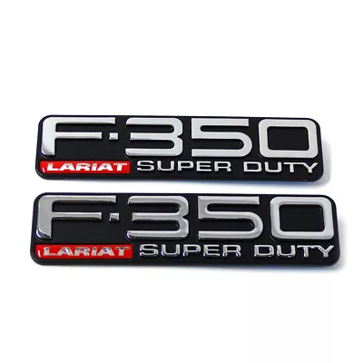 NEW F-350 Lariat Super Duty Fender F81Z-16720-XA Emblem Logo Decal Nameplate Set • $49.95