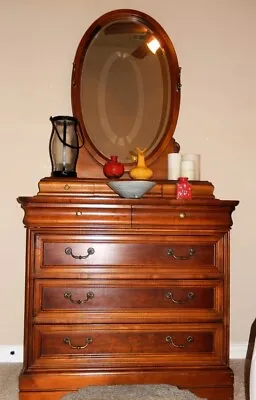 Vintage Lexington Furniture Dresser W/ Mirror Cherry Finish • $515