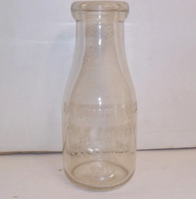 $19.50 • Buy Vintage 1 Pint Milk Bottle, Moores & Ross Milk Company Zanesville Ohio