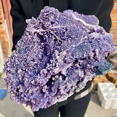 7.72LB Natural Purple Grape Agate Quartz Crystal Granular Mineral Specimen • $0.99