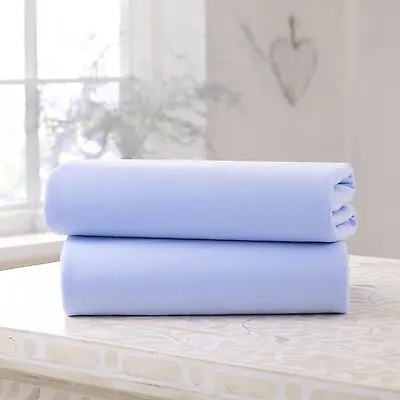 2 X COT FITTED SHEET 120 X 60 CM 100% COTTON MADE IN EU 6 COLOURS MIX&MATCH. • £9.97