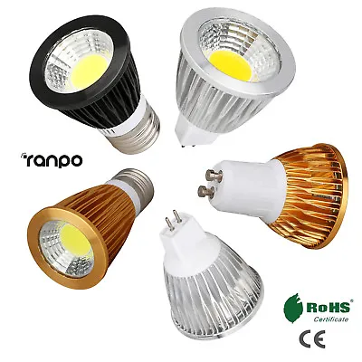 Dimmable COB LED Spot Light Bulbs GU10 MR16 E27 6W 9W 12W AC 110V 220V 12V Lamp • $3.54