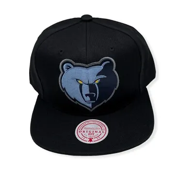 Mitchell & Ness Memphis Grizzlies XL Logo Satin Under Adjustable Snapback Hat • $34.99