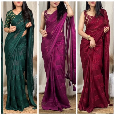 £43.19 • Buy Saree Blouse Party Wear Ethnic Indian Wedding Designer Traditional Saree Blouse
