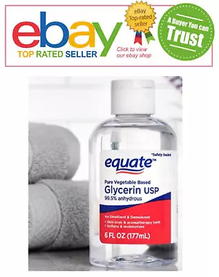 Equate No Scent Liquid Glycerin Oil USP 6 Fl. Oz. • $8.59