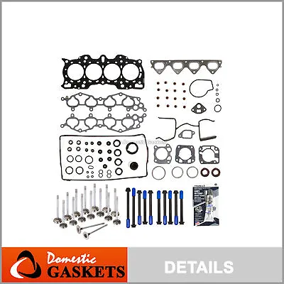 MLS Head Gasket Set Intake Exhaust Valves Fit 90-01 Acura Integra B18B1 B18A1 • $109.28