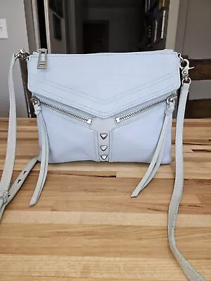 Botkier Trigger Sky Blue Leather Crossbody Bag • $25