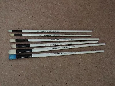 6 Daler / Rowney Paint Brushes 3 Filbert 1 4 8 1 Flat 8 1 Bright 6 1 Round 2 • £17.99