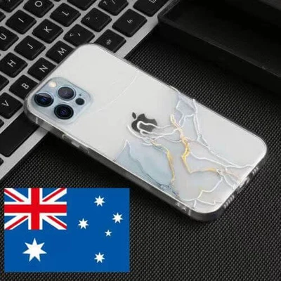 $8.99 • Buy Case For IPhone 13 Pro Max 12 11 XS XR  Glitter Blimg Marble TPU Clear Cover