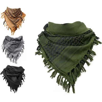 Shemagh Military Army Cotton Heavyweight Arab Tactical Desert Scarf Fast USA New • $9.21