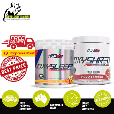 $114.99 • Buy EHP Labs Oxyshred  Fat Burner Thermogenic 60 Serves & OxySleep 40 Serves STACK