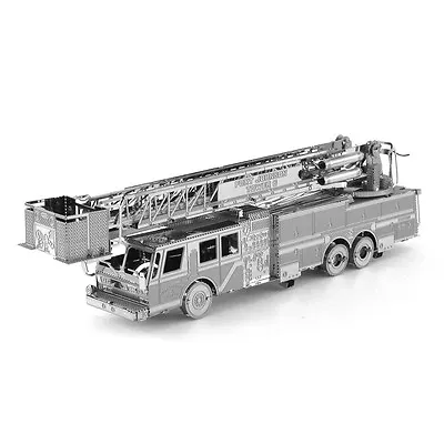 Fascinations Metal Earth FIRE ENGINE TRUCK 3D Laser Cut Puzzle Model Kit MMS115 • $10.95