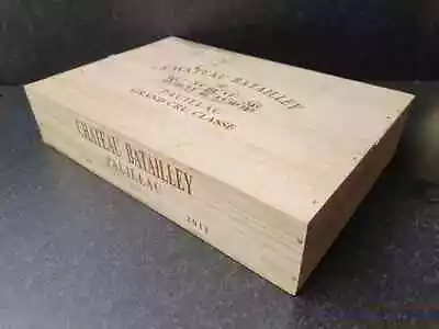 £19.95 • Buy Wine Box With Lid - Flat Half Size Genuine French Wooden Wine Crate Storage.