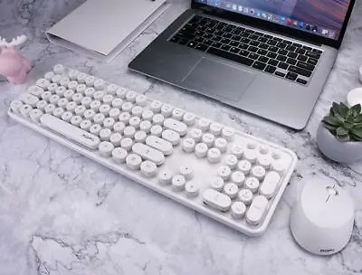 Mofii Sweet 2.4GHz Wireless Keyboard And Mouse Set Round Key For PC/Laptop/Mac • $29.99