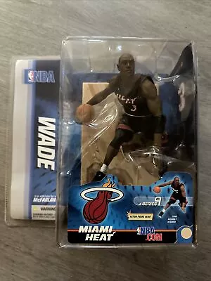 NEW McFarlane 2005 Dwayne Wade Miami Heat Series 9 Black Jersey Figure • $19.99