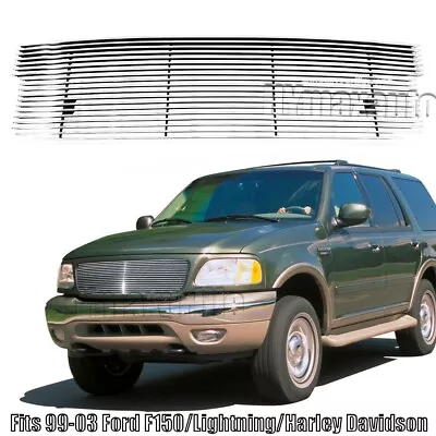 Billet Grille Fits 99-03 Ford F150/Lightning/Harley Davidson Upper Grill Insert • $85.49