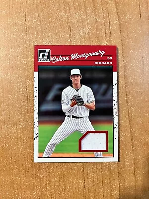 2023 Donruss Baseball - Colson Montgomery - Retro 1990 Donruss Relic WHITE SOX • $3