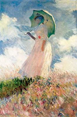 Handmade Oil Painting Repro Claude Monet Woman With A Parasol 24 X36  • $99