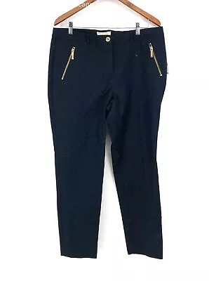NWT WOMEN'S MICHAEL KORS NAVY BLUE PANTS - Size 14 • $11.51