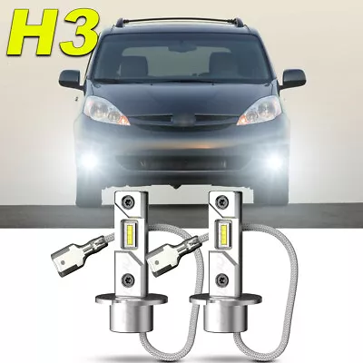 For Toyota Sienna 2004-2005 Upgrade H3 LED Headlight Fog Light Bulbs Kit 70w • $17.49