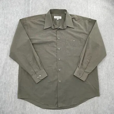 YSL Yves Saint Laurent Shirt Adult 16.5/32-33 Button Up Long Sleeve Mens Large • $35.96