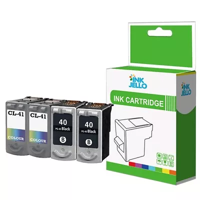 4 Ink Cartridge Fits For Canon Pixma IP1800 IP2400 IP2500 IP2600 40 41 • £54.67