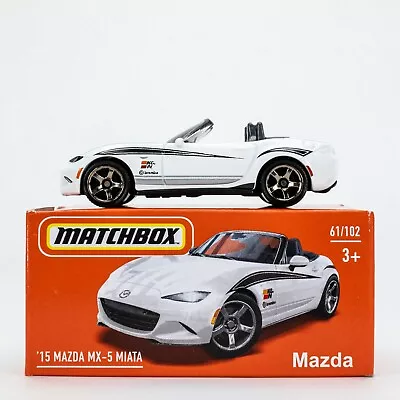 2022 Matchbox Power Grabs #61 Mazda MX-5 Miata CRYSTAL WHITE | FSB • $2.49