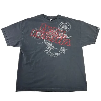 Vintage Y2K Metal Mulisha Dirt Bike Graphic T Shirt Black Size XXL • $19.99